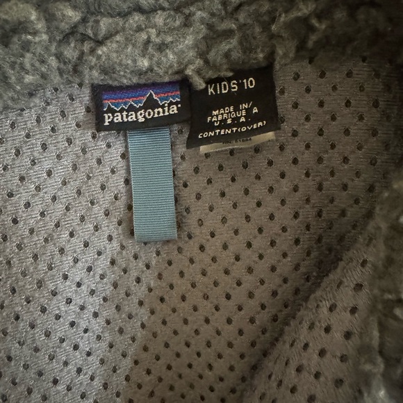 Patagonia Vest Jacket Boy M 10 Sherpa Deep Pile Fleece Outdoor Vintage USA 1996 - Picture 3 of 11